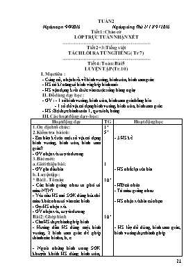 Giáo án tuần 2 lớp 1 - Năm học 2016-2017